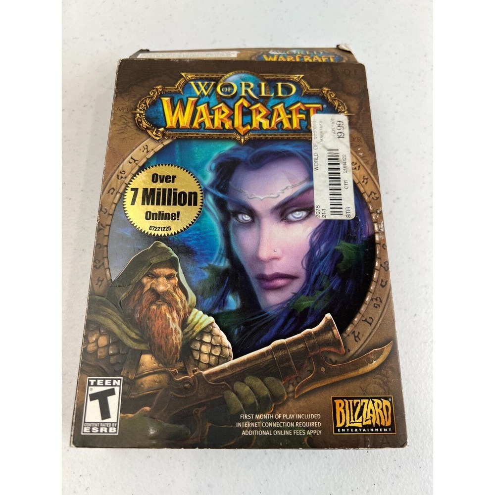 2004 Blizzard Entertainment World of Warcraft Role Playing PC Game 5‎ Disc Set